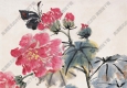 陸抑非國(guó)畫(huà) 芙蓉蛺蝶 高清大圖下載