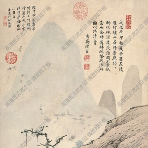 明 沈貞《竹爐山房》國(guó)畫(huà)高清大圖下載