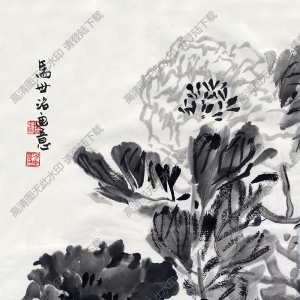 馬世治《畫(huà)意-菊》國(guó)畫(huà)高清大圖下載