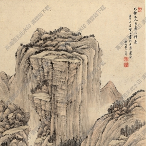 王翚 良常山館圖 國(guó)畫(huà)高清大圖下載