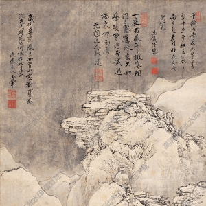 王翚 山窗封雪圖 國(guó)畫(huà)高清大圖下載