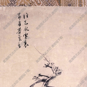 明 陳淳《梅花水仙圖》國(guó)畫(huà)高清大圖下載