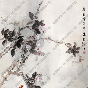 黃幻吾國(guó)畫(huà)作品 雙雞圖 高清下載