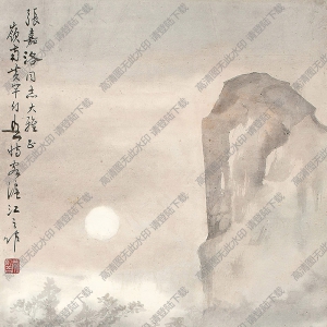 黃幻吾國(guó)畫(huà)作品 鄉(xiāng)間小筑圖 高清下載