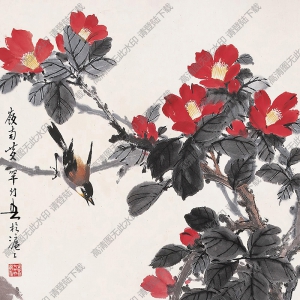 黃幻吾作品 木棉小鳥(niǎo) 高清大圖下載