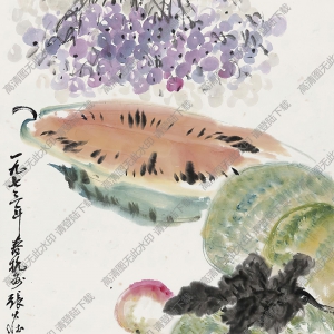 張大壯國(guó)畫(huà)作品 蔬果圖3 高清下載