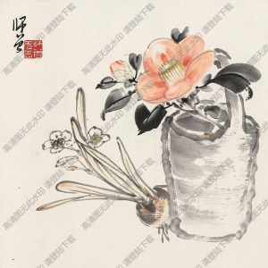 陳師曾國(guó)畫(huà) 籃花圖 高清大圖下載