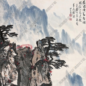 魏紫熙國畫 黃山風(fēng)景 高清大圖下載