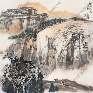 梁樹(shù)年國(guó)畫(huà)作品 燕山秋色 高清下載