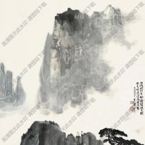 梁樹(shù)年國(guó)畫(huà)作品 雨過(guò)山河秀 高清下載