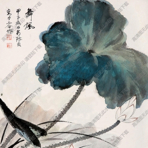 劉力上國(guó)畫作品 舞風(fēng)圖 高清下載