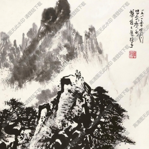 黎雄才國(guó)畫(huà) 林莽山深 高清大圖下載