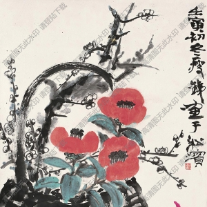 錢瘦鐵國(guó)畫(huà)作品 歲朝清供 高清下載