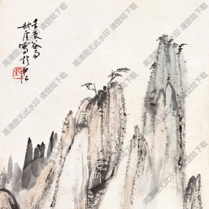 錢(qián)瘦鐵作品 山水畫(huà)4 高清大圖下載