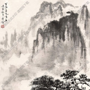 錢(qián)瘦鐵作品 山水畫(huà)5 高清大圖下載