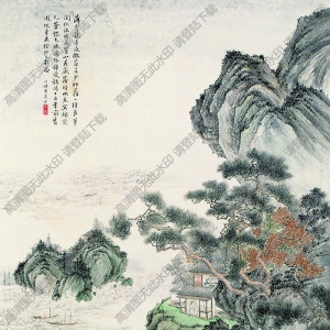 胡也佛國(guó)畫(huà) 云煙依舊圖 高清大圖下載