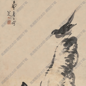 八大山人國(guó)畫(huà)作品 雙喜圖 高清下載