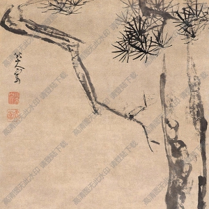 八大山人國(guó)畫(huà)作品 松鹿圖4 高清下載