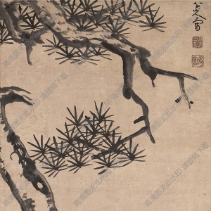 八大山人國(guó)畫(huà)作品 松鹿圖5 高清下載