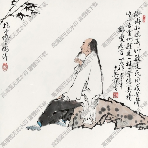 范曾國畫作品 一枝一葉總關(guān)情 高清下載