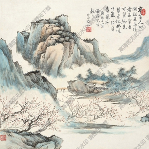 申石伽國(guó)畫(huà) 歲寒雙清 高清大圖下載