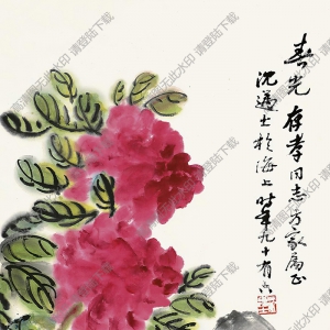 沈邁士國畫 花卉 高清大圖下載