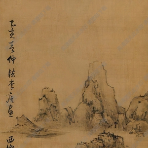 藍(lán)瑛國(guó)畫(huà) 松下高士 高清大圖下載