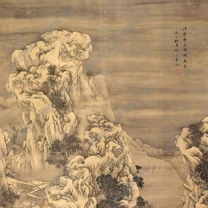 袁江國(guó)畫(huà) 雪棧圖 高清大圖下載