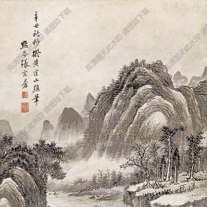 張宗蒼國(guó)畫(huà) 山水 (7) 高清大圖下載