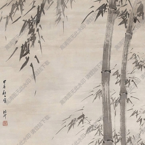 諸昇國(guó)畫(huà) 風(fēng)竹 高清大圖下載