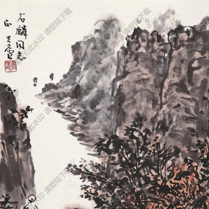 余任天國(guó)畫 湖上春光 高清大圖下載