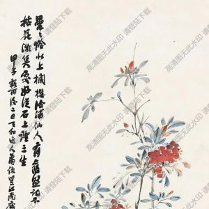 蕭俊賢國(guó)畫(huà) 花卉 高清大圖下載