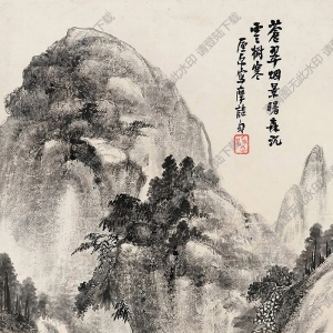 蕭俊賢作品 煙雨蒼山 高清大圖下載