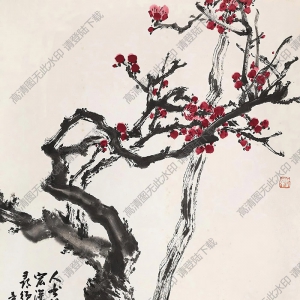 于希寧國(guó)畫(huà) 紅梅圖 (1) 高清大圖下載