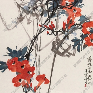 于希寧國(guó)畫(huà) 凌霄花 (5) 高清大圖下載