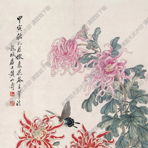 黃山壽作品 菊花 高清大圖下載