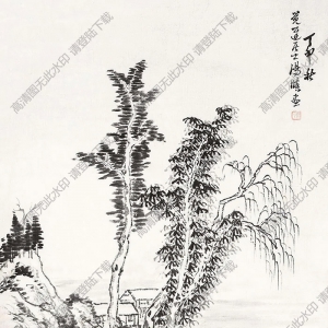 湯滌國(guó)畫(huà) 山水 (4) 高清大圖下載