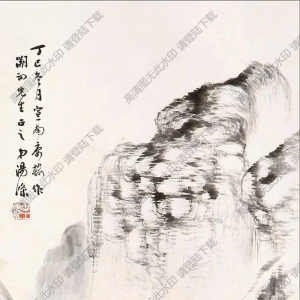 湯滌國(guó)畫(huà) 山水 (6) 高清大圖下載