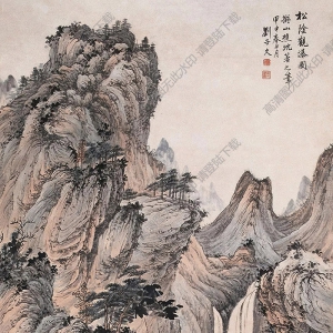 劉子久國(guó)畫(huà) 山水 (3) 高清大圖下載